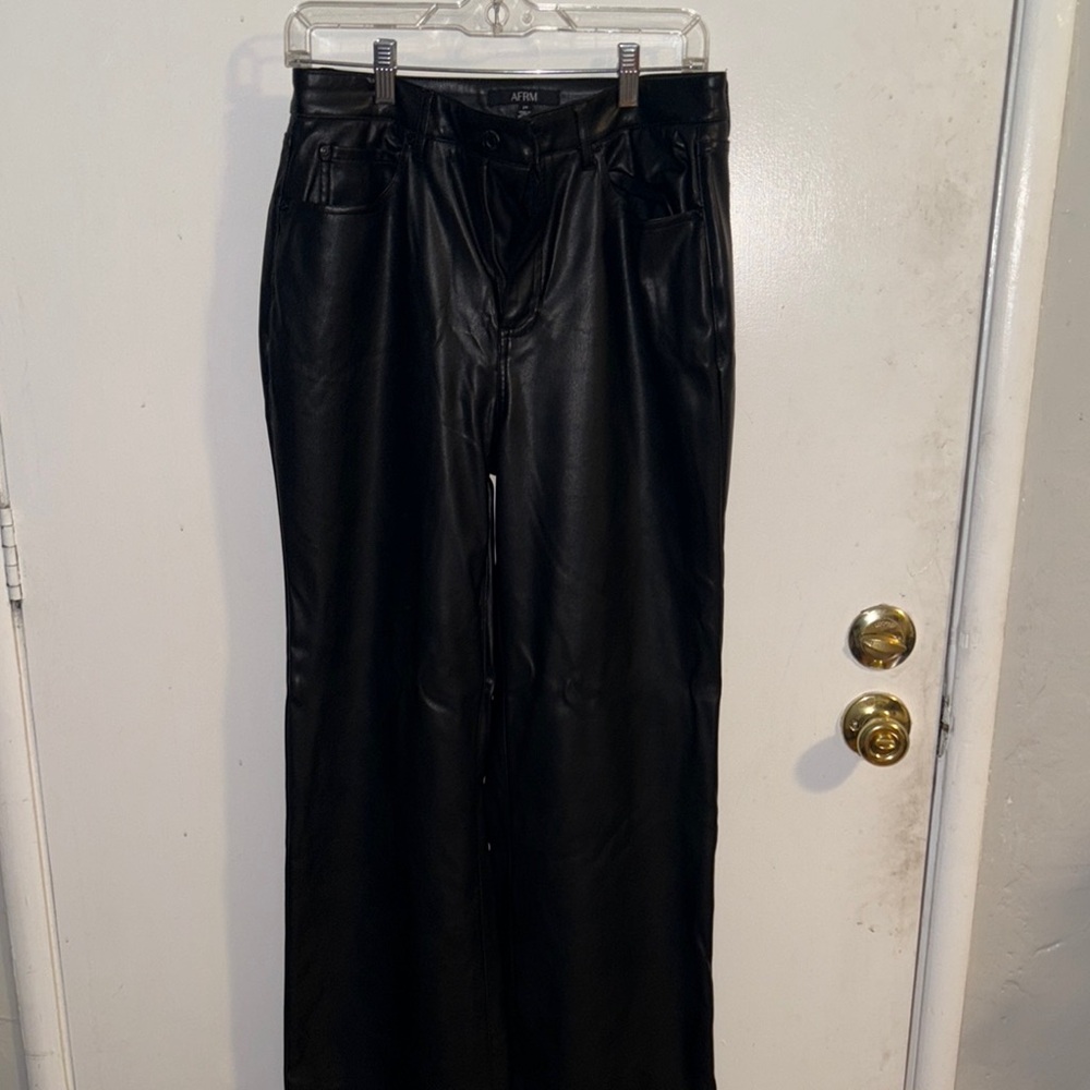 AFRM Black Wide-Leg Pants